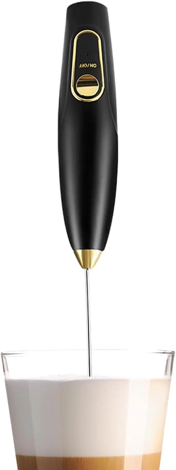 Milk Frother Wand - Hand Mixer Milk Frother | Rechargeable Fast Handheld Drink Mixer, Fast Coffee Frother for Milk Foaming, Portable Coffee Milk Stirrer for Foaming, Travel Hand Mixer for Home