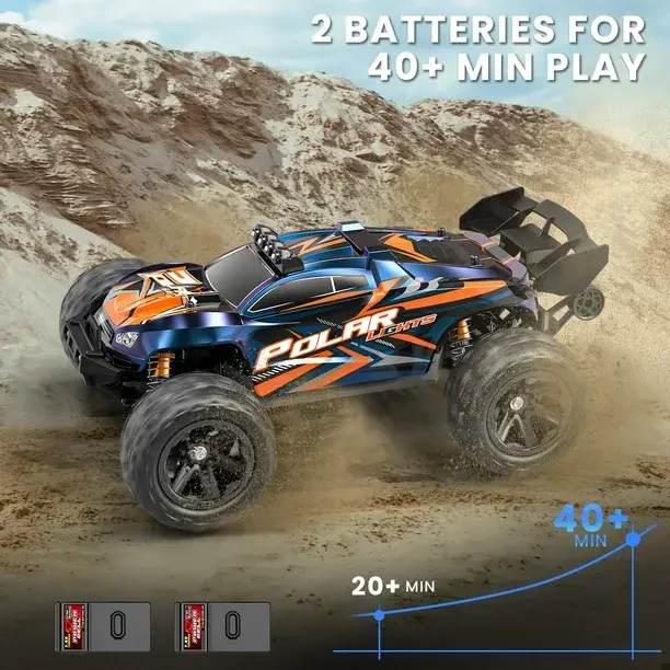 AUOSHI Fast RC Cars for Adults 40+MPH All Terrain High-Speed & off-Road Remote Control Car, 4WD 1:14 Scale RC Truck with 70 Min Runtime, 2 Batteries Gifts Toys for Kids Purple