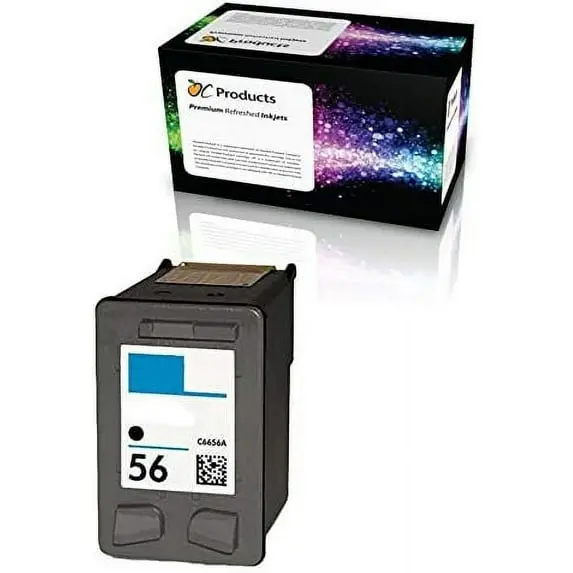 PEARLINK Remanufactured Compatible Ink Cartridge for HP 56 for HP PSC 1315 PSC 2410 PSC 1110 PSC 2175 Officejet 6110 Deskjet 450 PhotoSmart 7150 7260 Printers (1 Black)