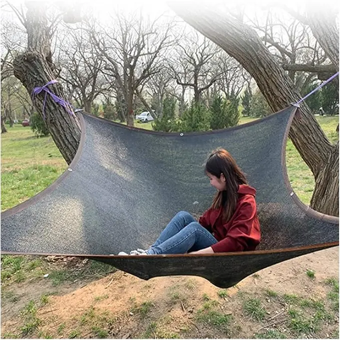 Sunblock Shade Cloth - Sun Shade Sail -  Shade Insulation (Color : Black, Size : 3x3m)