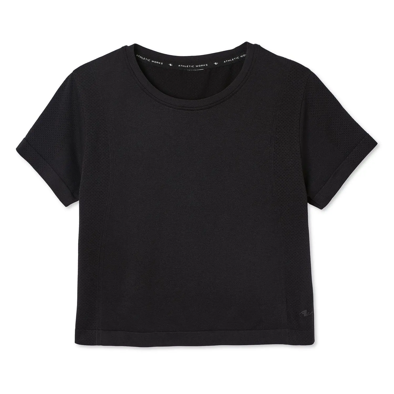 Athletic Works Cropped Black Top for Women (XL/TG)