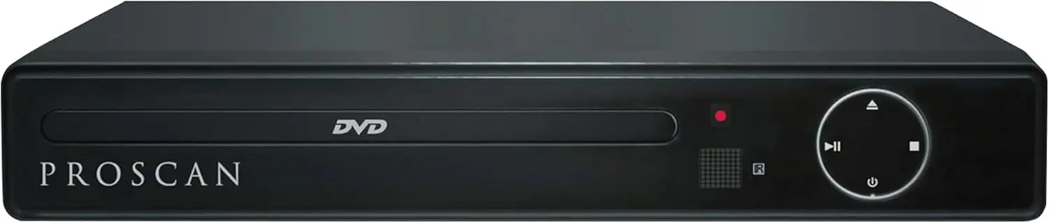 Proscan Compact DVD Player - HDMI Up Convert CD Player for Home and TV With NTSC Video Compatibility