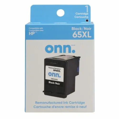 onn. Remanufactured Ink Cartridge, 65XL Black