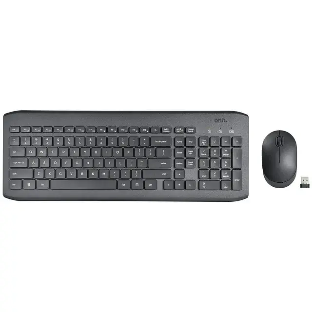 onn. Wireless 104 Keys Full Keyboard and 5-Button Mouse