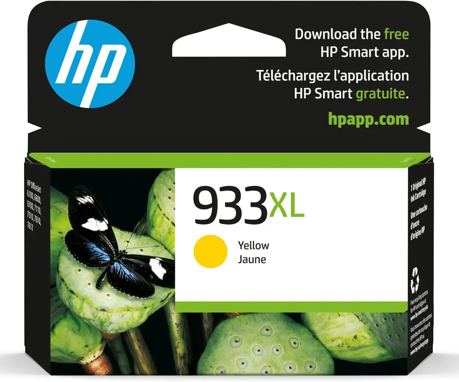 HP 933XL Yellow High Yield Original Ink Cartridge
