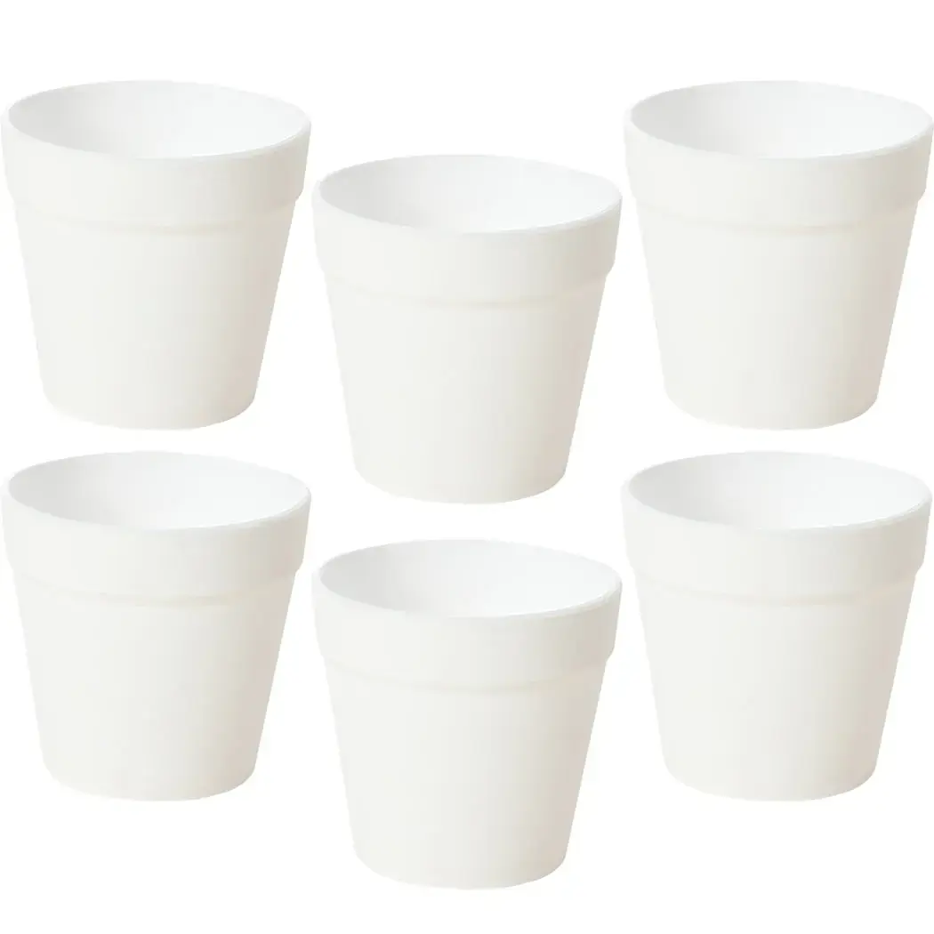 6PCS Succulent Pot Creative Blank Painting DIY Flower Pot Gardening Pot for Kids