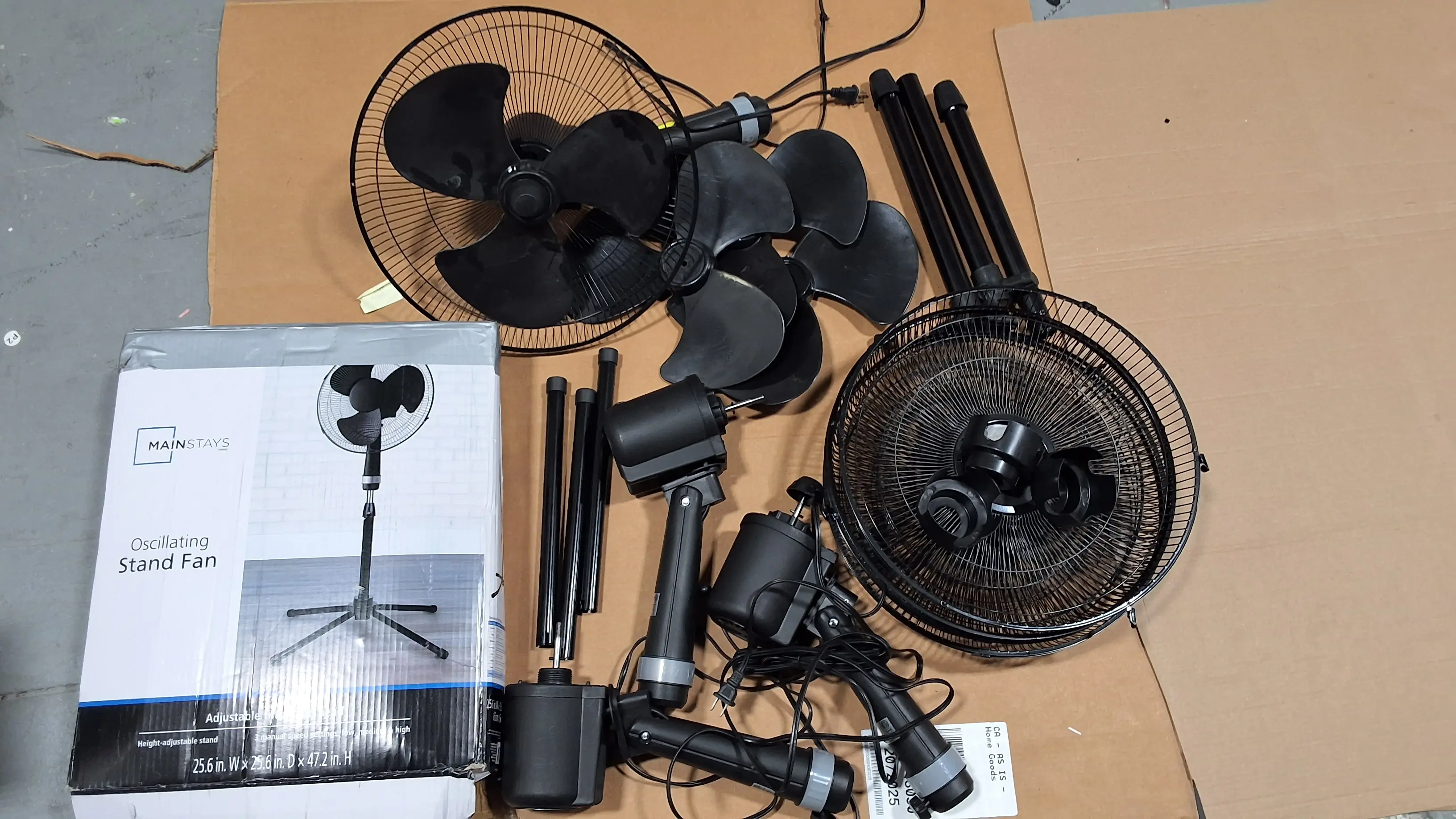 *AS-IS* LOT OF MAINSTAYS OSCILLATING STAND FANS