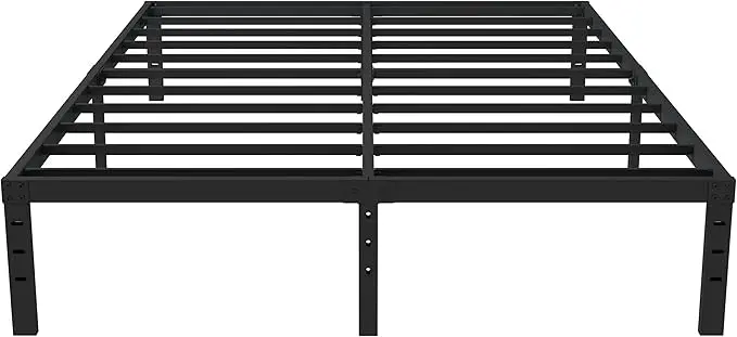 Upcanso Full Bed Frame No Box Spring Needed, 14" Height, 2500lbs Steel Slats Support