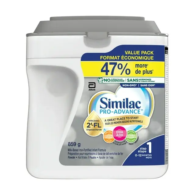 Similac Pro-Advance Step 1, Baby Formula, Our Closest Formula to Breast Milk with 2’-FL, Easy To Digest, 0+ Months, Powder