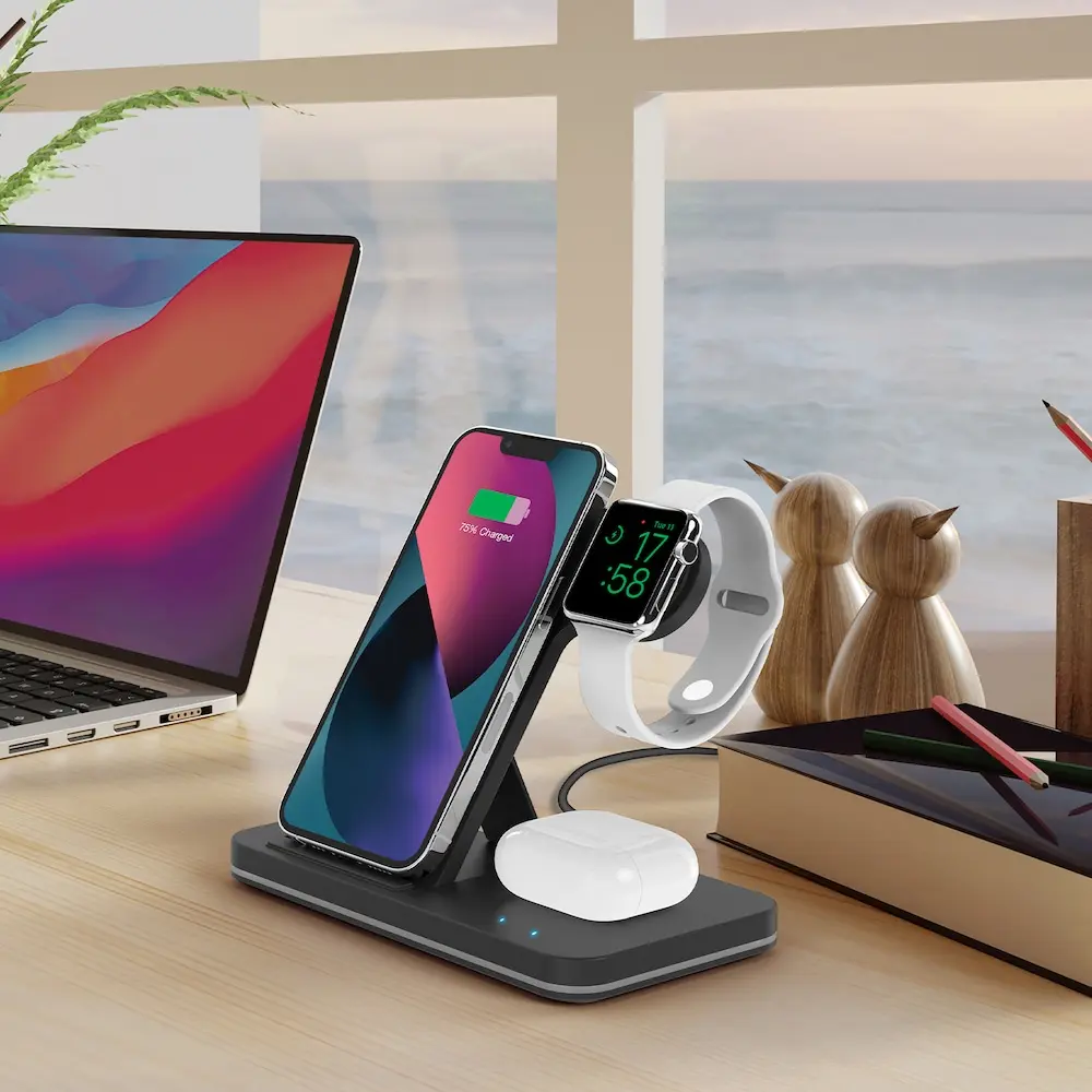 Merkury 3-in-1 Magnetic Wireless Charging Station