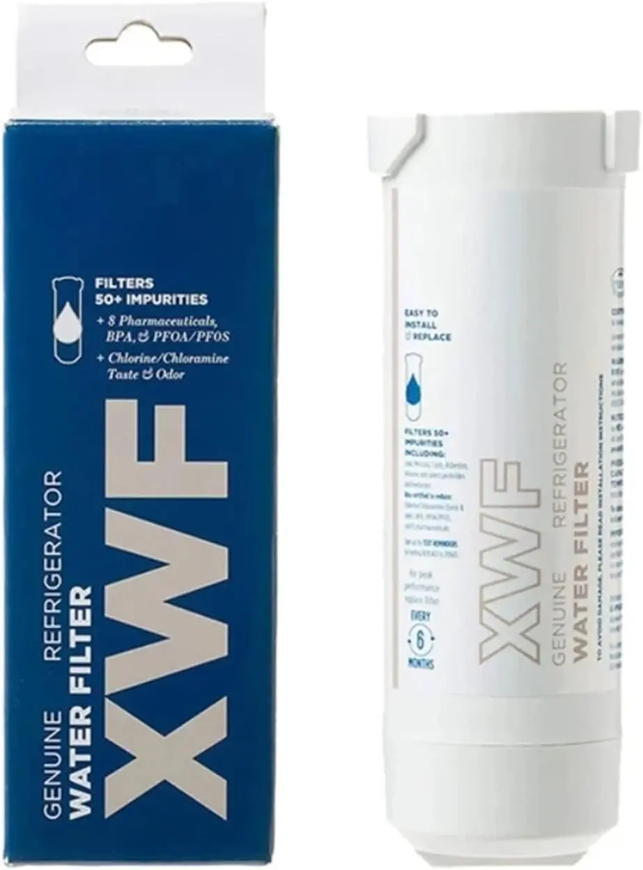 Refrigerator Water Filter Replacement, Compatible for GE XWF GSE25 GSS23 GSS25 GZS22 PSE25 CZS22 XFE26 GDE21 GNE27JSMSS MB-F48, Filtration System(1Pc)