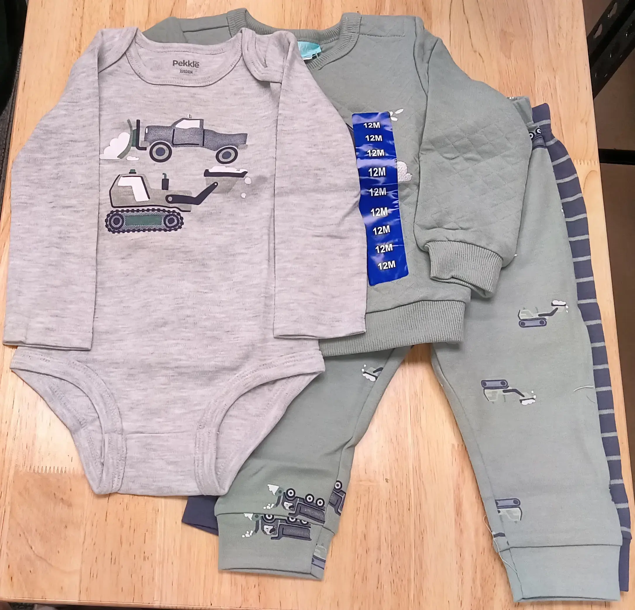 Pekkle 4pc (12M) Dump Truck Set