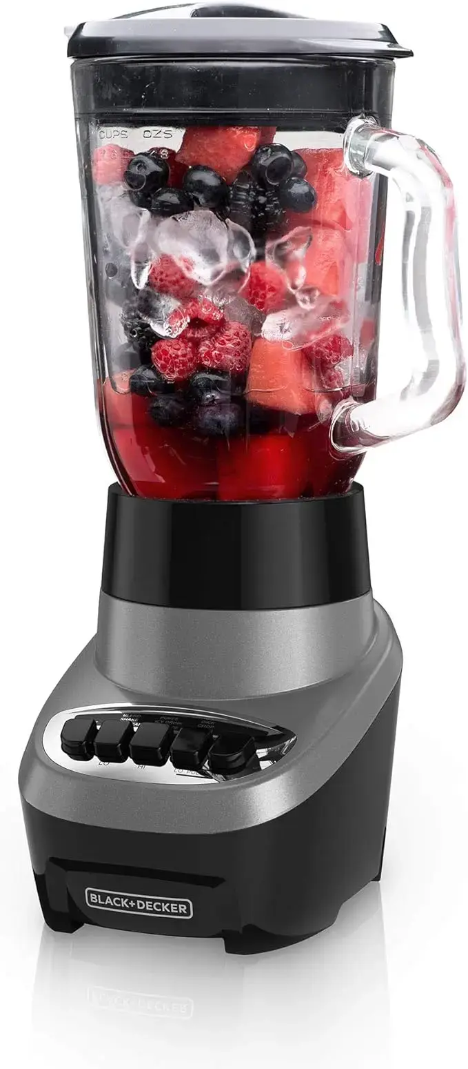 *AS-IS* BLACK+DECKER PowerCrush Multi-Function Blender with 6-Cup Glass Jar