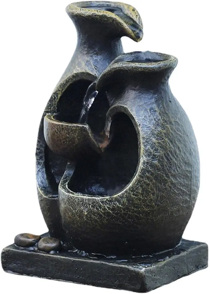 *AS-IS* Tabletop Fountains Creative Desktop European-Style Flowing Water Fountain