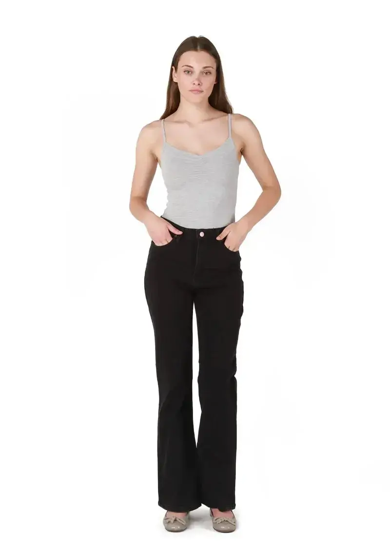 Dex Maya Black High Rise Flare Jeans (size 26)