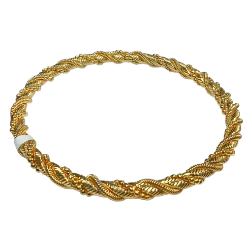 Spiral Bangle Gold-Plated (Size 2.10")
