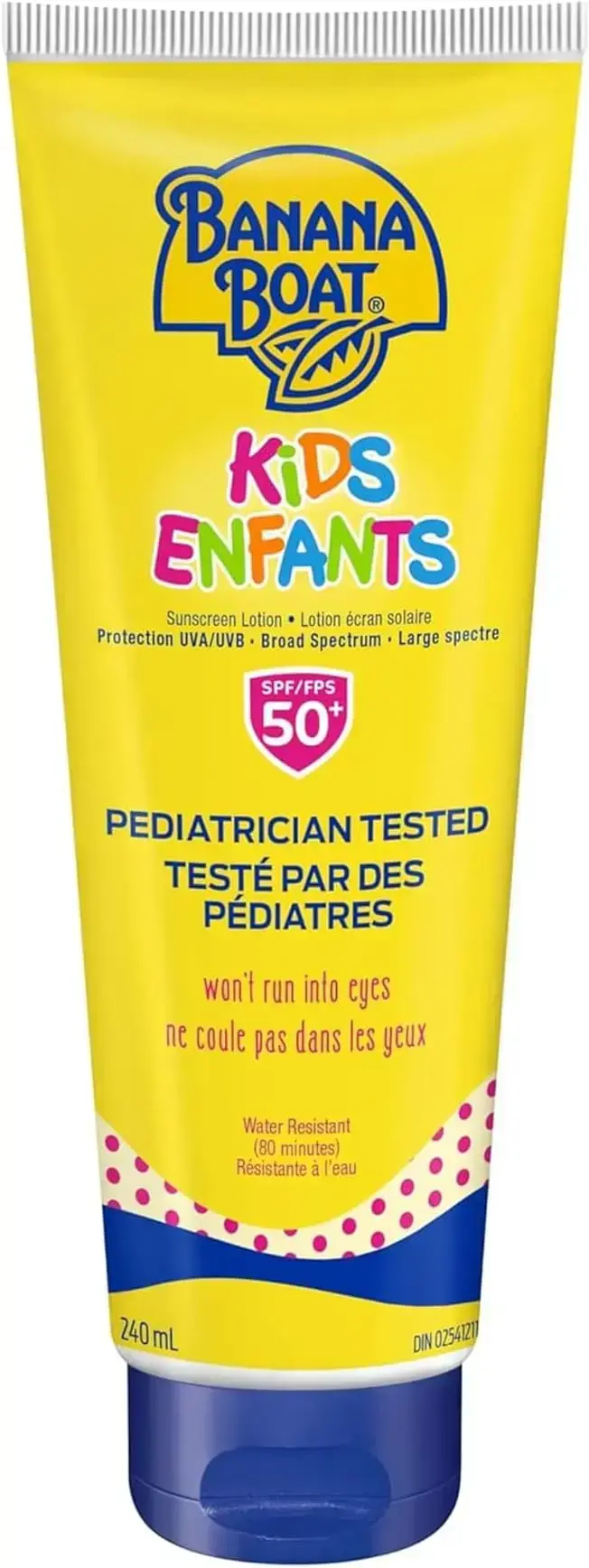 Banana Boat Kids Tear Free Sunscreen Lotion, Broad Spectrum, SPF 60, 240mL