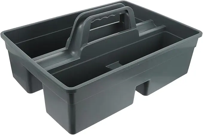 ULTECHNOVO 3-Compartment Cleaning Tool Basket with Molded Handle