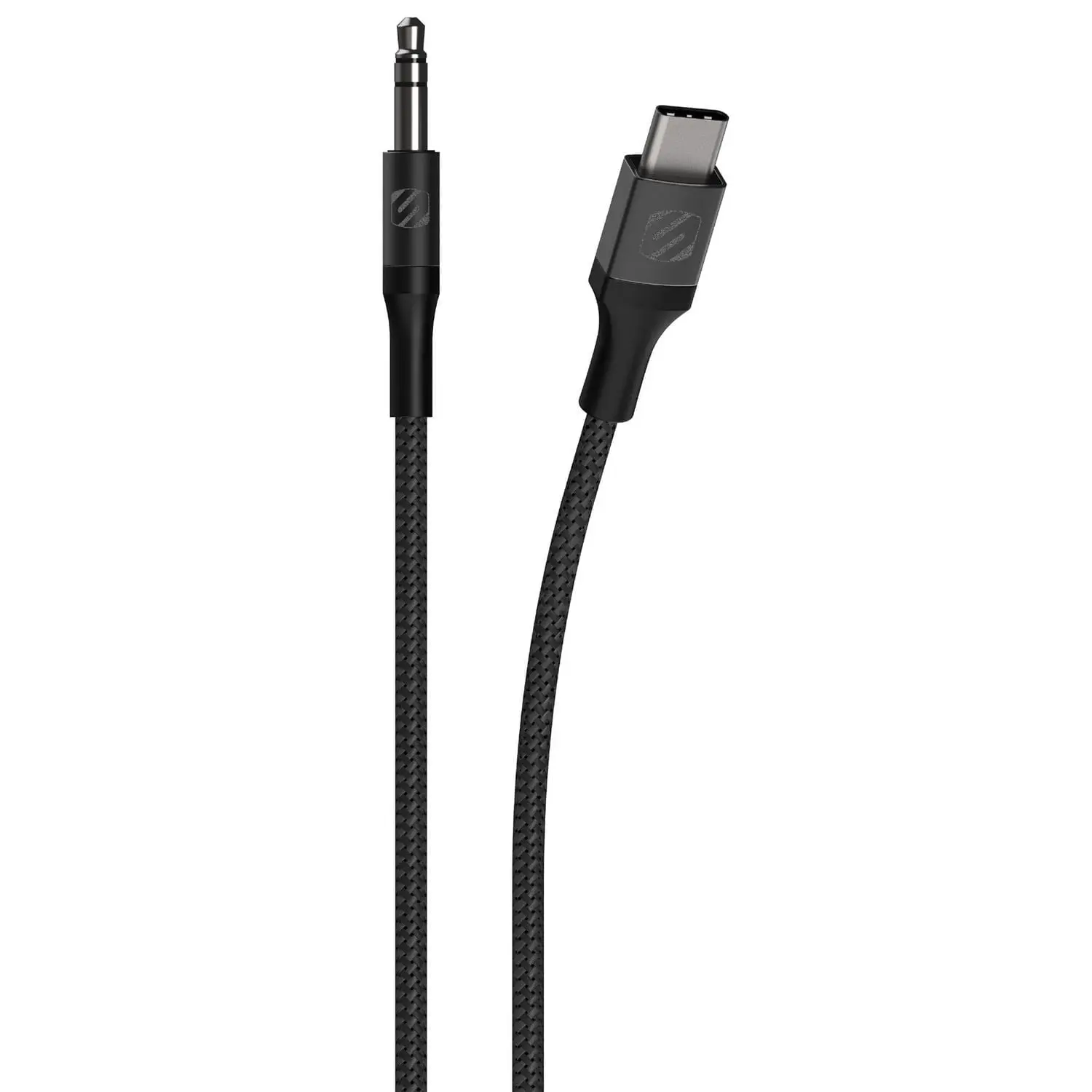 SCOSCHE HookUp Premium 3.5mm Braided Audio Cable for USB-C® Devices - 4ft CAUXB4-SP