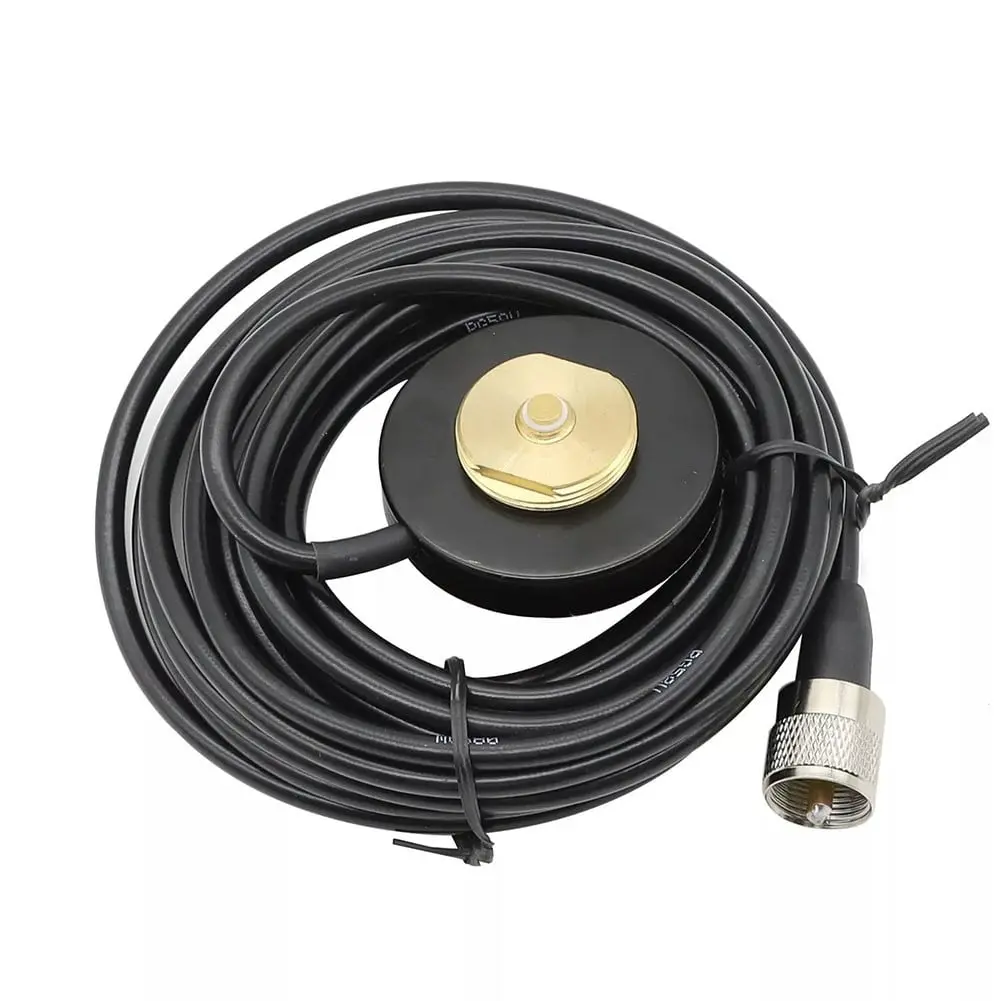NMO Magnet Antenna Mount Base PL-259 Magnetic Plug 5M Cable for Mobile Radios