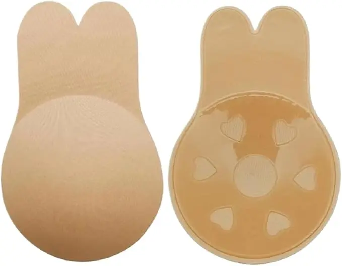 Adhesive Silicone Strapless Invisible Bunny Bra
