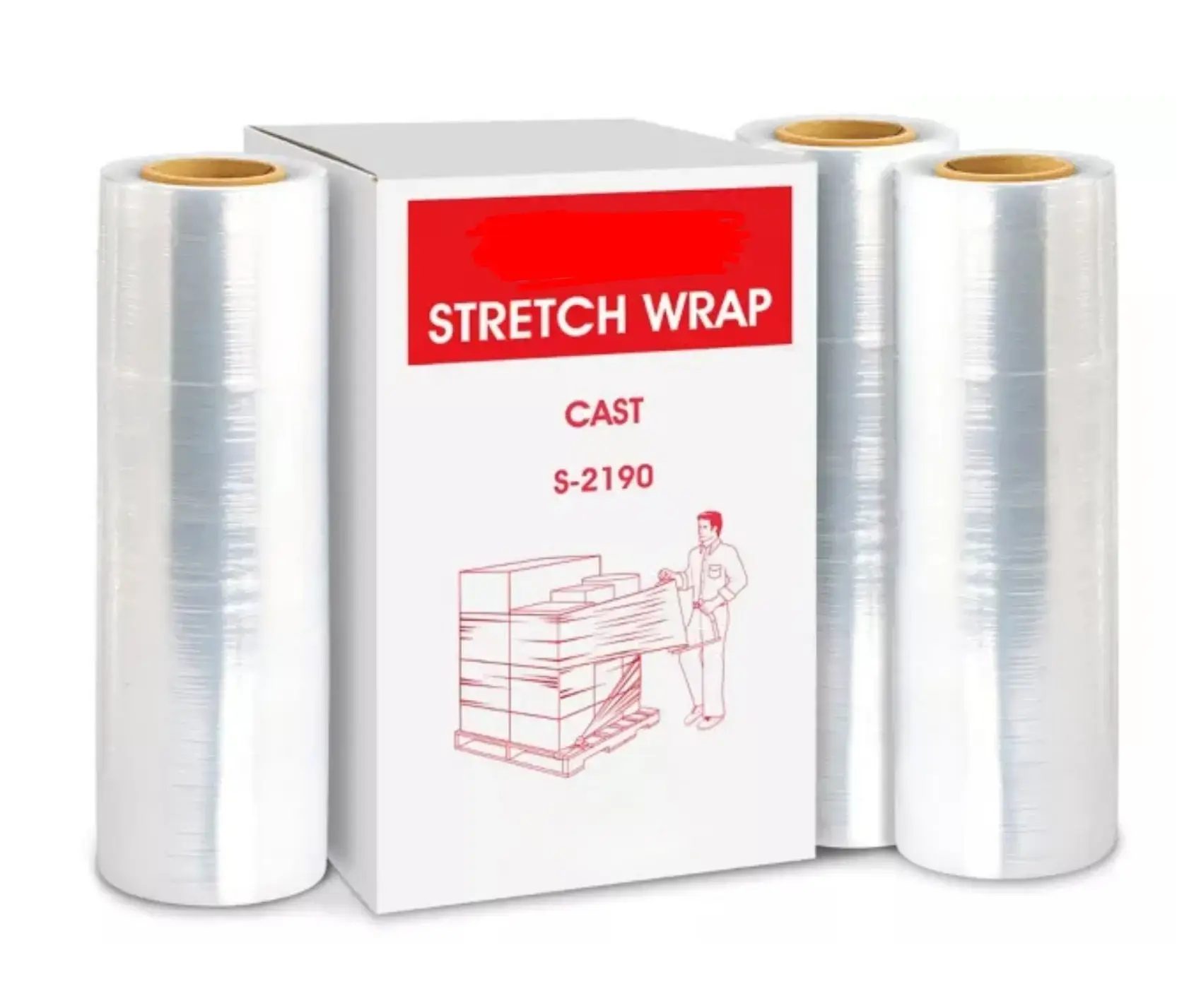 ALLISIT Stretch Wrap, 17", 1500ft, 80 Gauge, 20 Microns