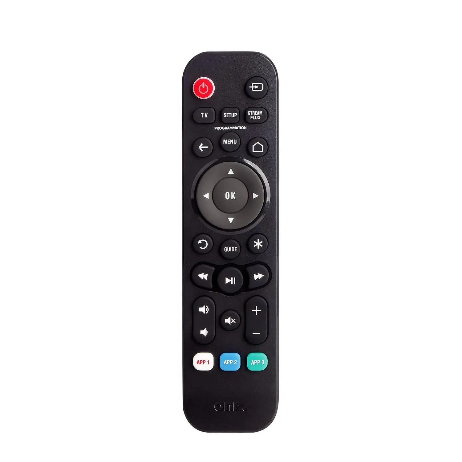 onn. Battery Powered TV and Streaming 3-Device Remote