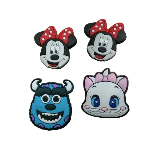Crocs accessories cartoon characters - 4 Pack