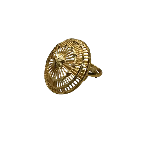 Webbed Design Adjustable Gold-plated Ring