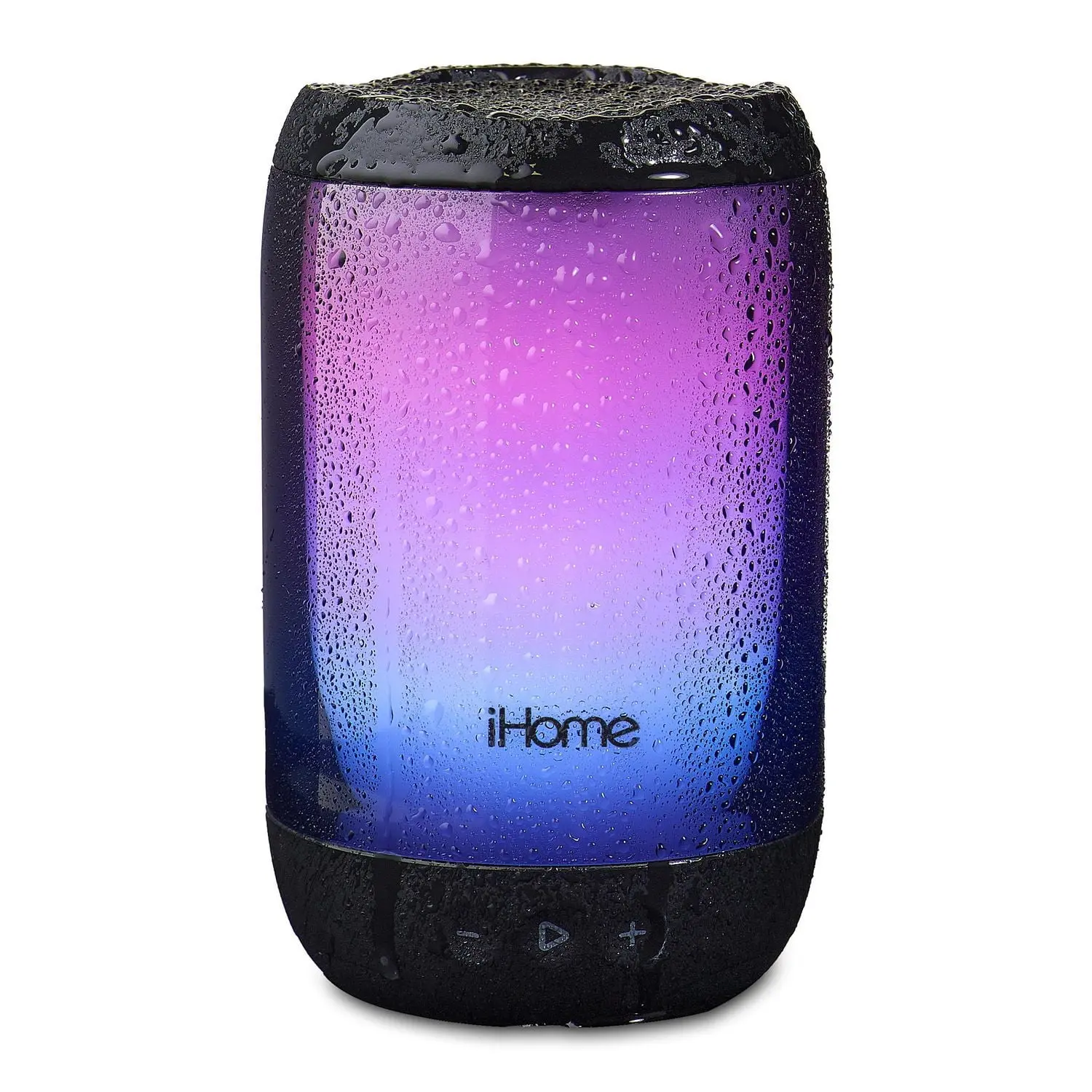 iHome Waterproof Portable Speaker, Bluetooth 32HR Rechargeable battery 360° LED COLOR, Floatable Weather Tough