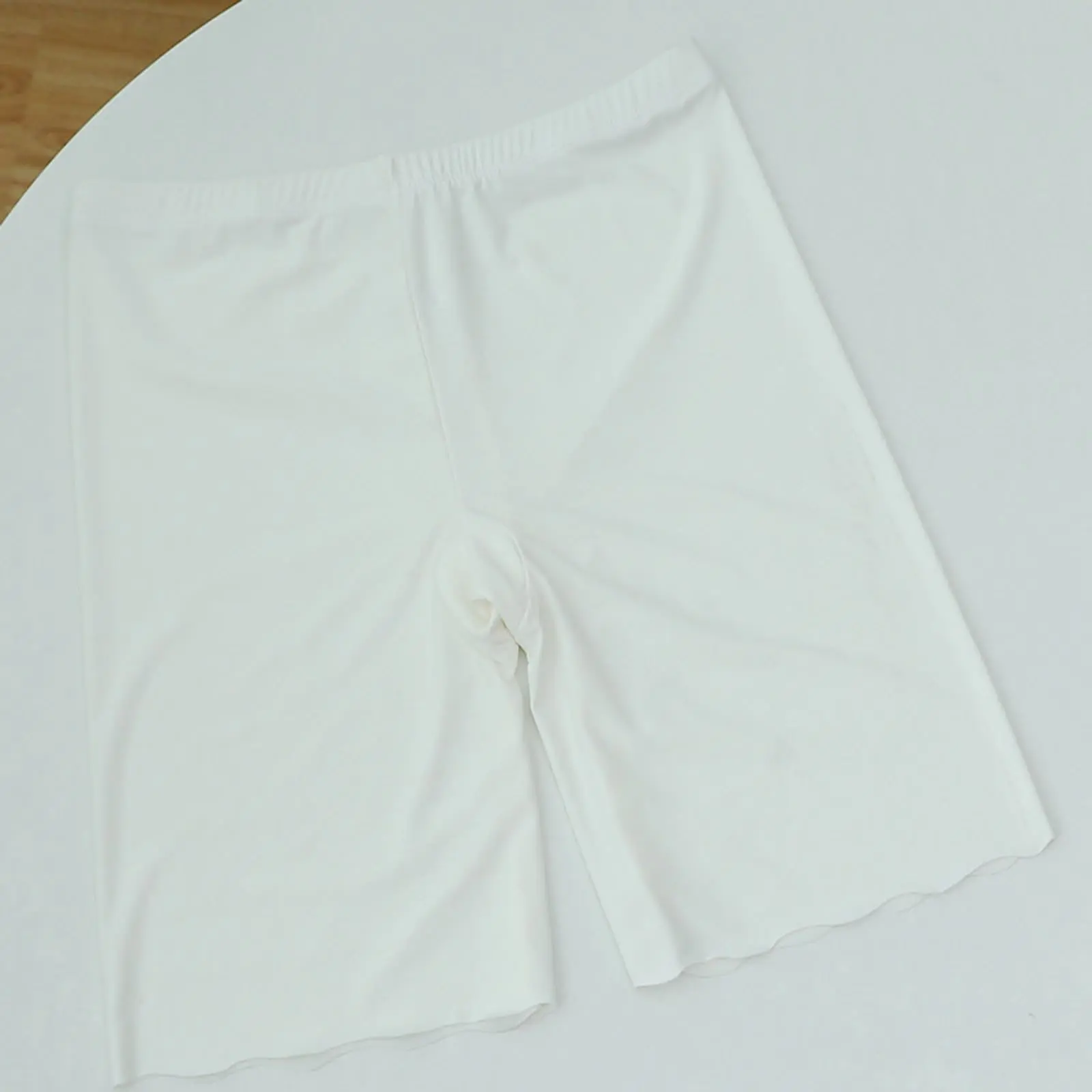 Women's Slip Short for Under Dresses Cooling Anti Chafing Seamless, White (XL)