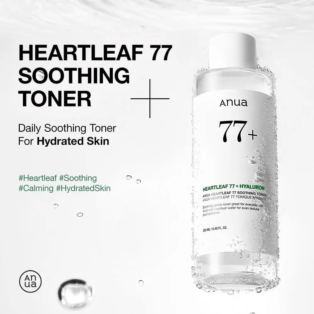 Anua Heartleaf 77+ Hyaluron Soothing Toner 250mL/8.45fl.oz.
