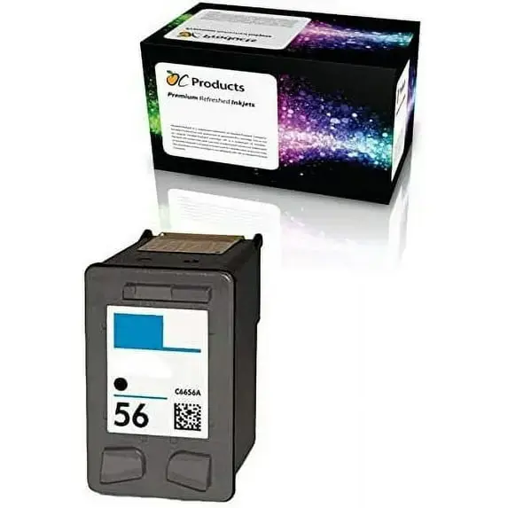 PEARLINK Remanufactured Compatible Ink Cartridge for HP 56 for HP PSC 1315 PSC 2410 PSC 1110 PSC 2175 Officejet 6110 Deskjet 450 PhotoSmart 7150 7260 Printers (1 Black)