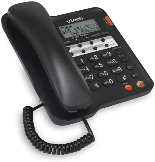 VTech CD1153-BK Corded Speakerphone with Caller ID - Black, CD1153-CID