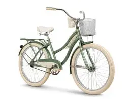 Huffy Deluxe Beach Cruiser, 24-Inch, Green