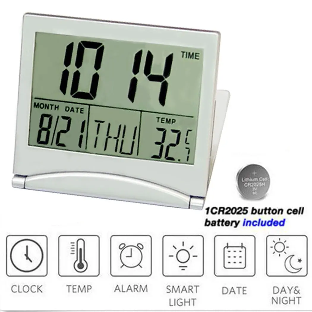 Desk Clock Calendar Digital Clock 033