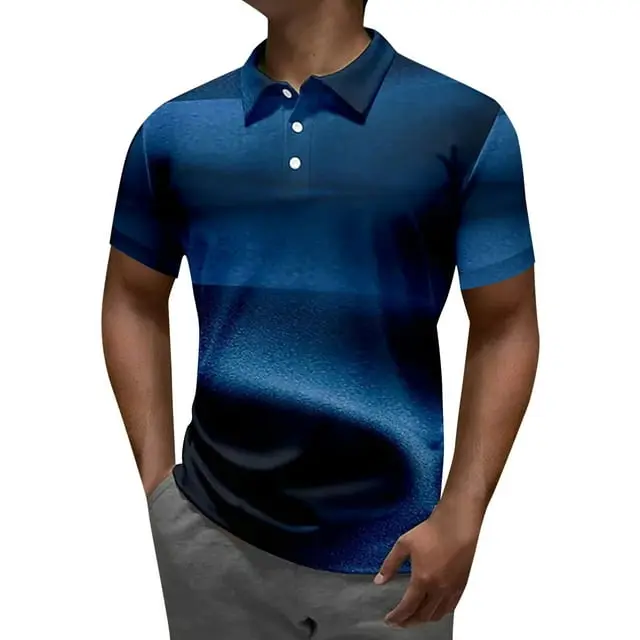BOGOJOGP Men's Knit Polo Shirt (3XL)