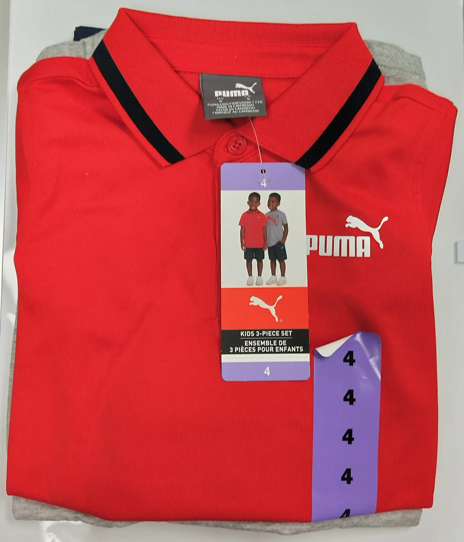 Puma Boys 3-piece Golf Set (RED, SIZE 4)