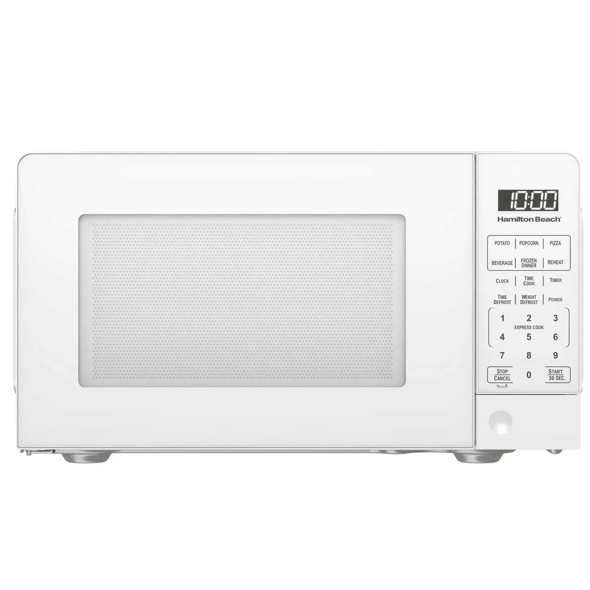 *AS-IS* Hamilton Beach 0.7 cu ft 700W Compact Size Microwave, White
