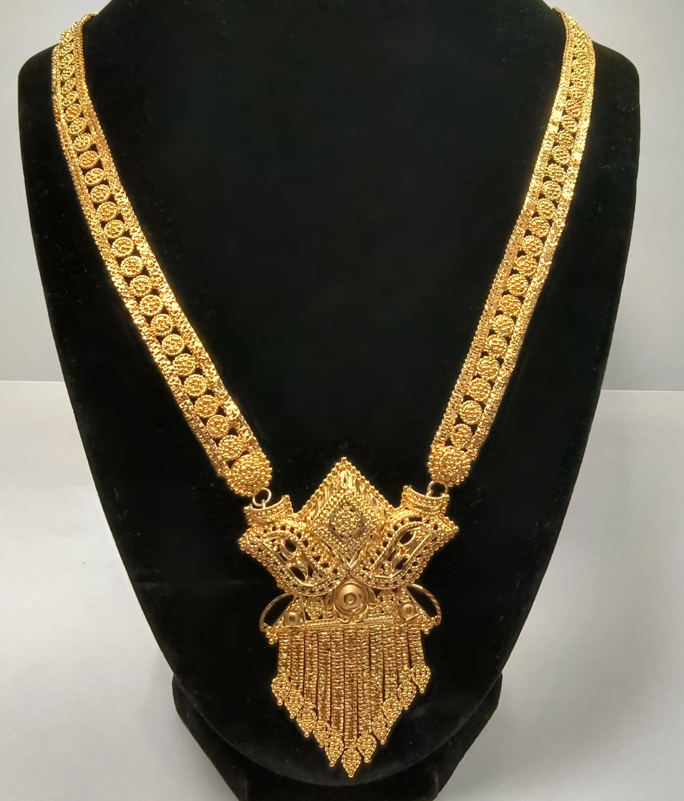 Dangle Gold-Plated Long Necklace