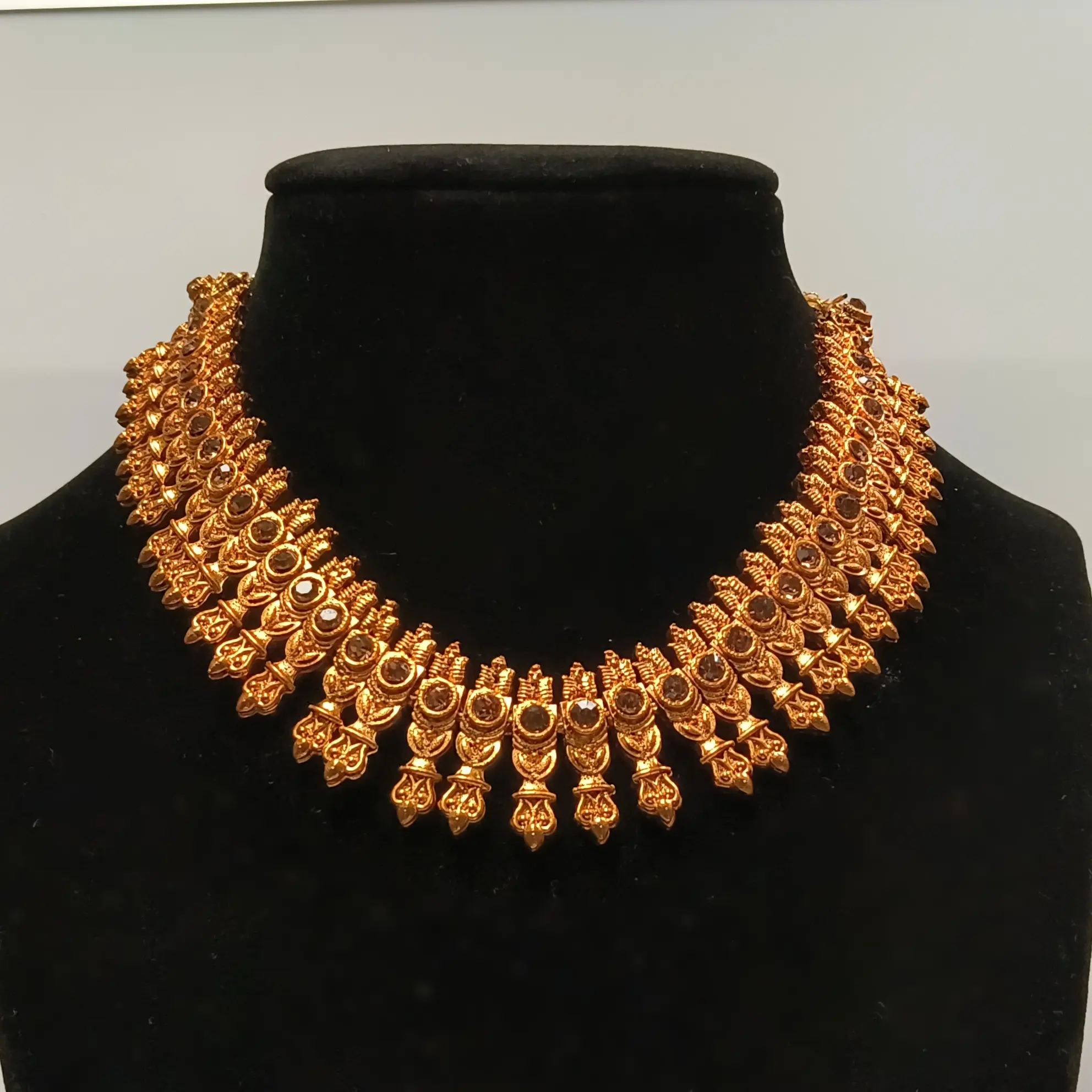Gleaming Gold-Plated Adjustable Necklace