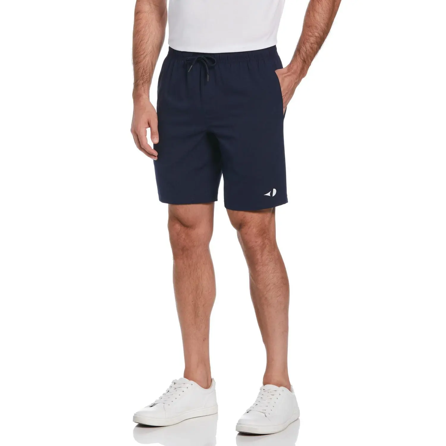 GrandSlam Tennis Men's Solid Athletic Tennis 9" Short With Drawstring