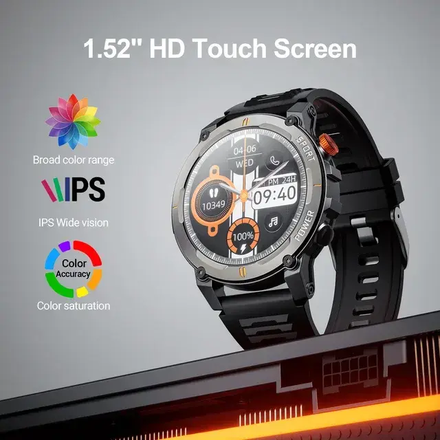 J300 Smart Watch, 2.01" HD Color Screen, 180+ Sports Modes, Bluetooth 5.3 Call and Message