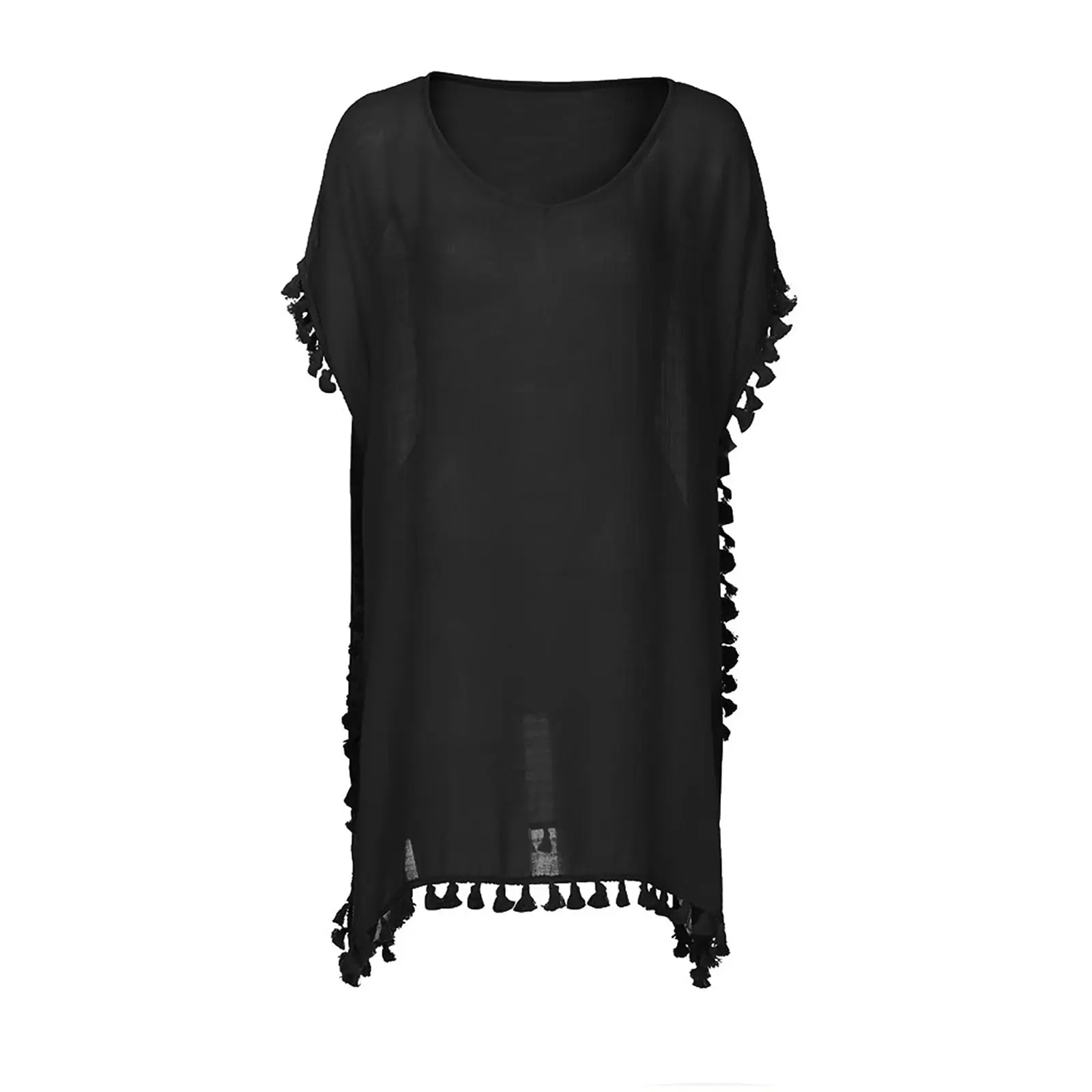 Women's Black Sheer Cover-Up (One Size)