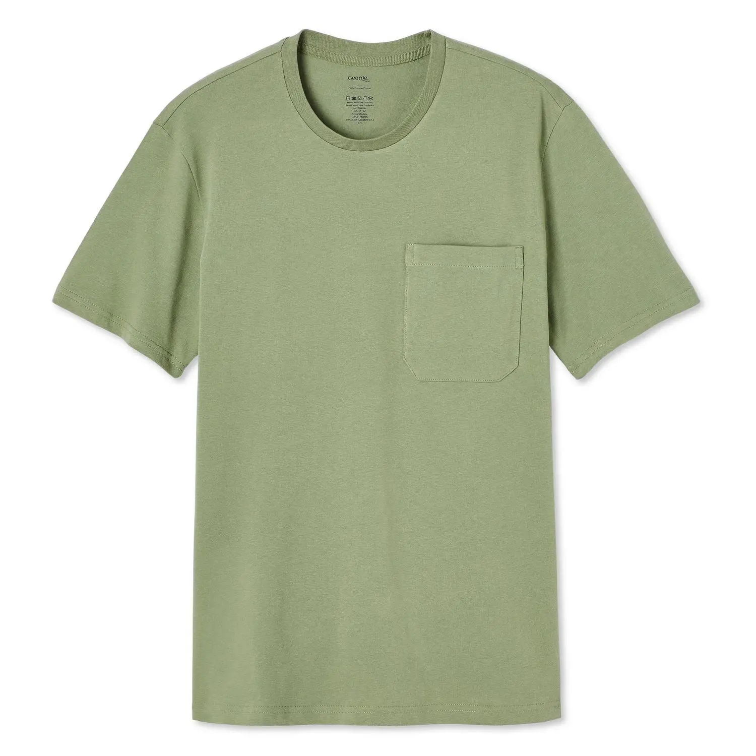 George Men's Olive Pocket Tee (XXL/TTG)