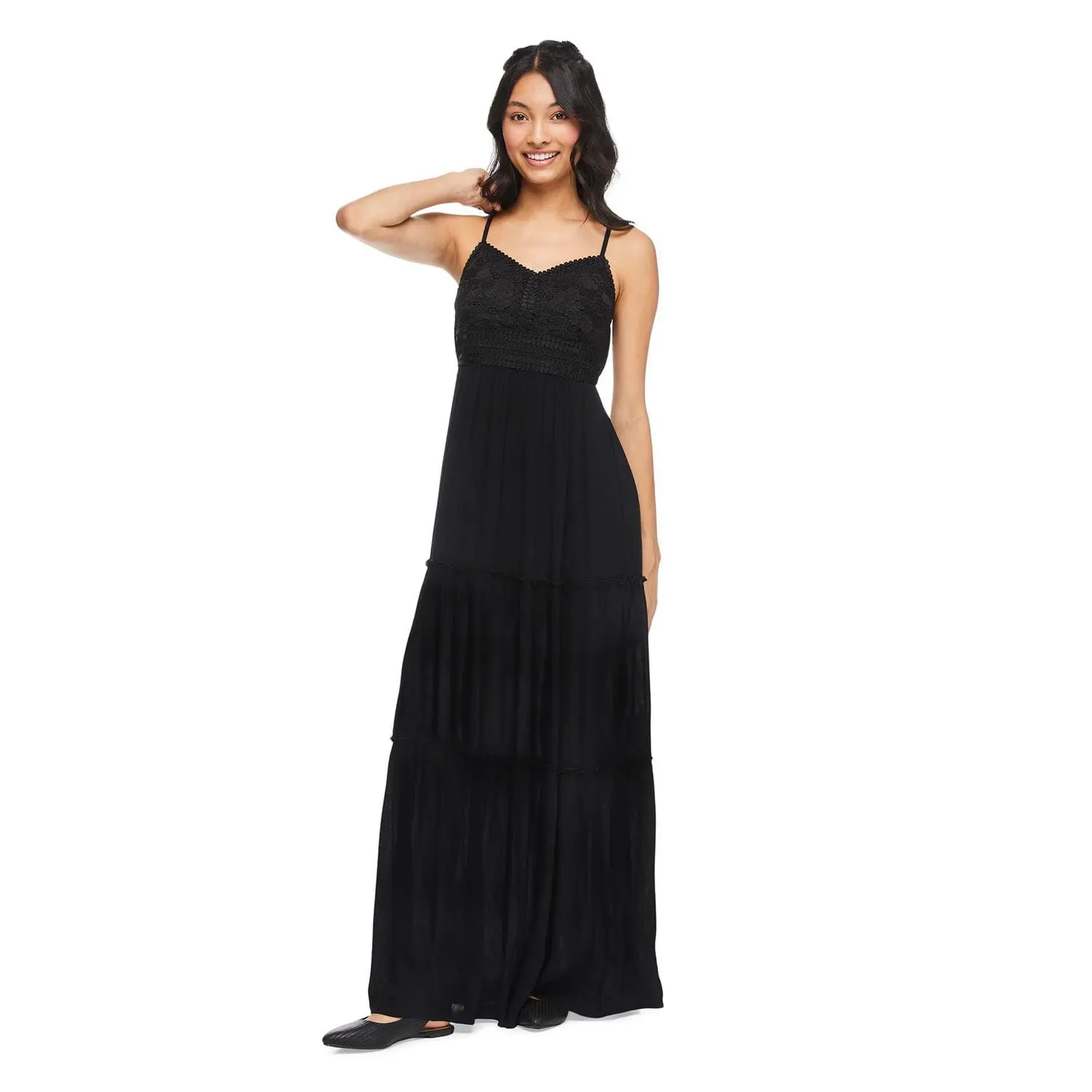 Wild Skye Women's Black Maxi Dress (S/P)