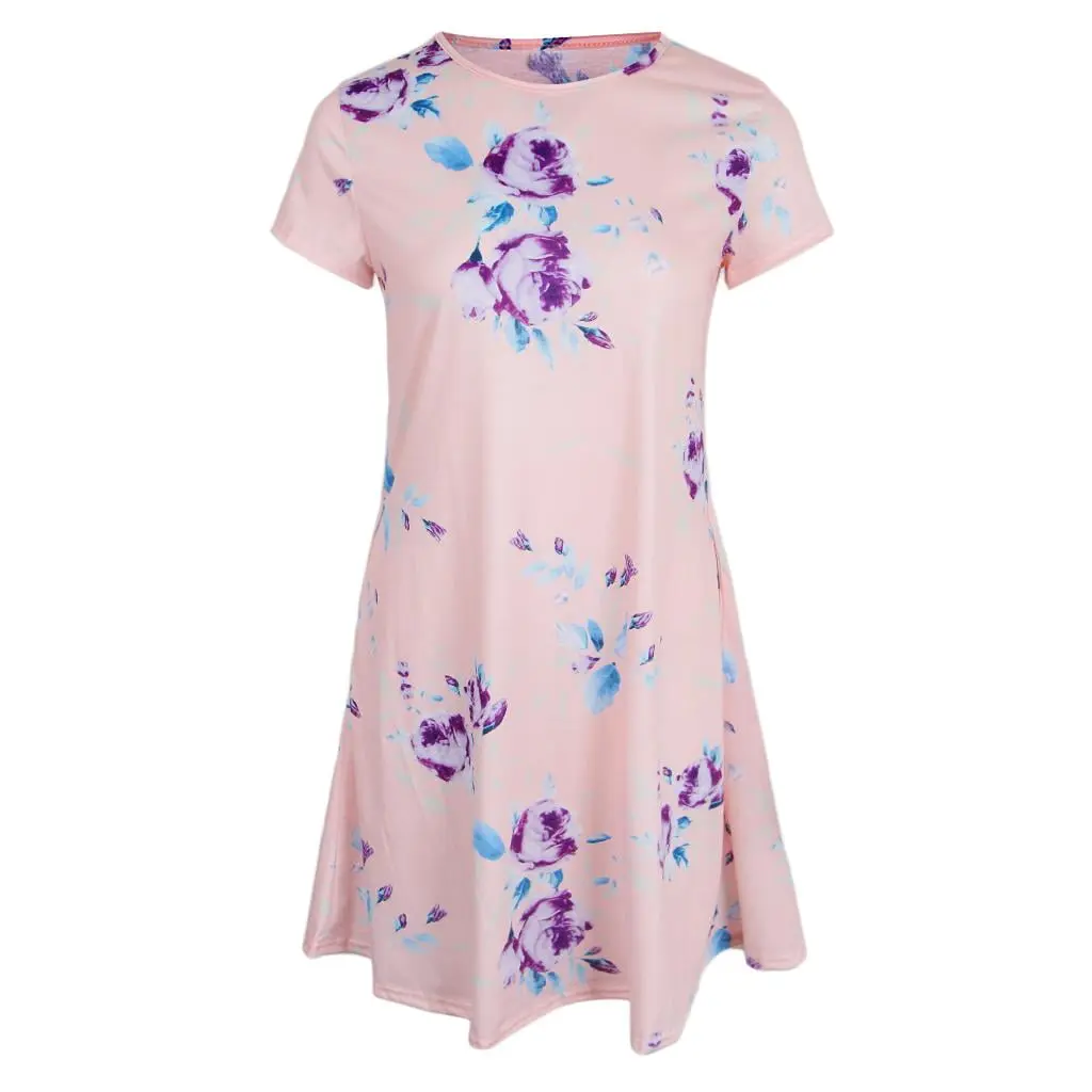 MERIGLARE Casual Floral Flared Dress (M/M)