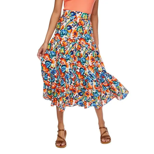 George Women's Tiered Skirt (L/G)