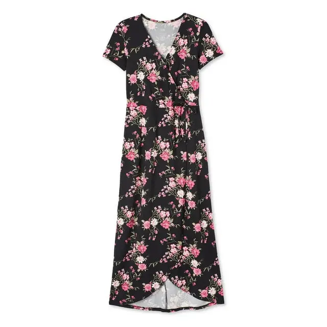 Iyla Women's Faux Wrap Knit Dress (S/P)