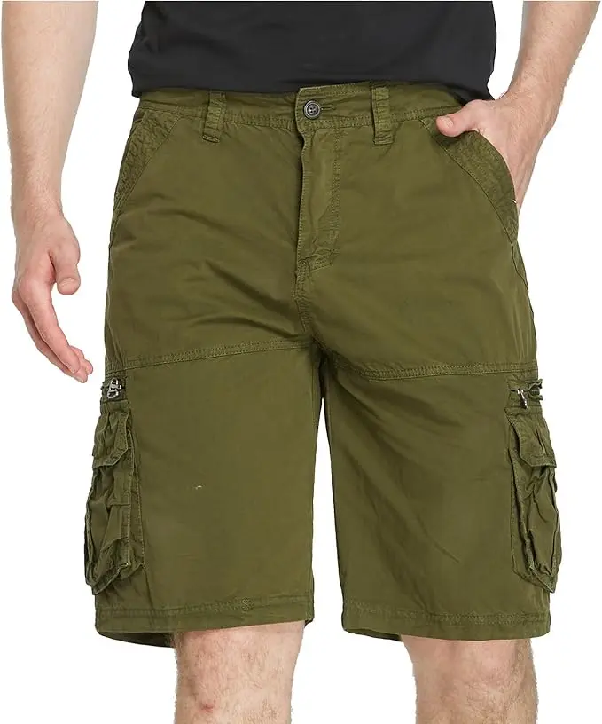 Green Men's Cargo Shorts, Size 36
